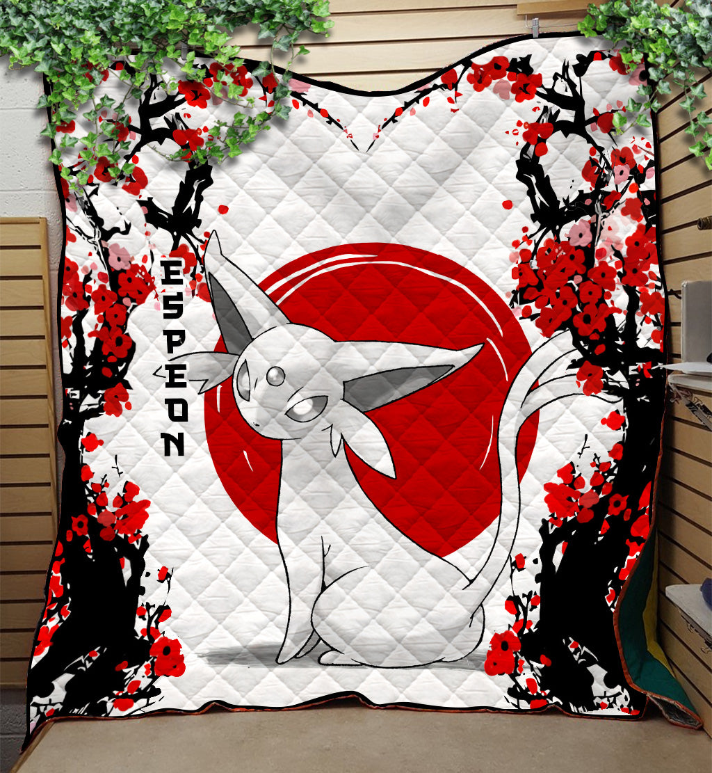 Espeon Pokemon Quilt Blanket - Japanese Style Bedding