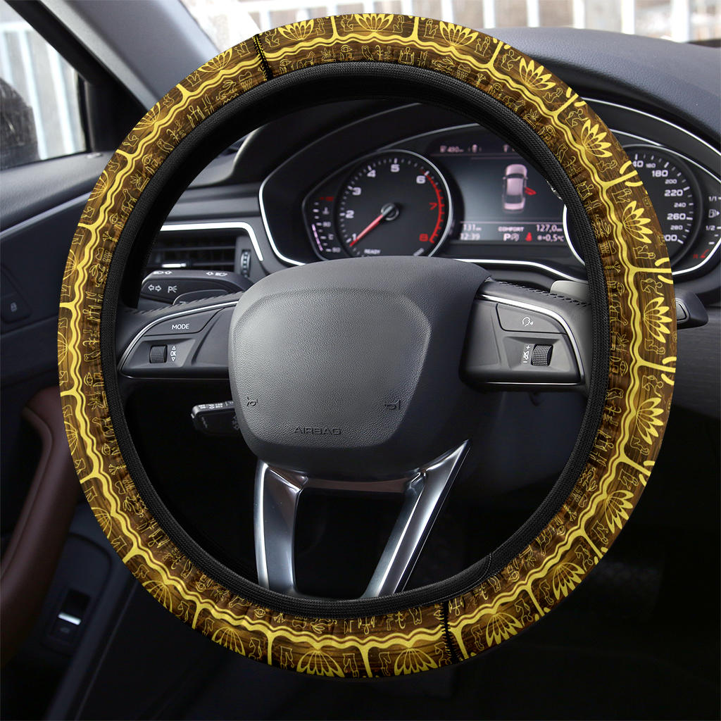 Premium Seamless Fashion Egypt Car Steering Wheel Cover