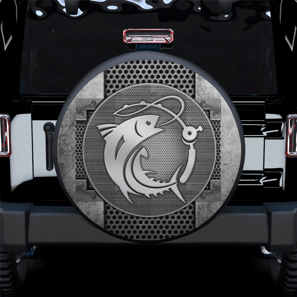 Fishing Gift for Campers - Jeep Car Spare Tire Cover for Fishermen