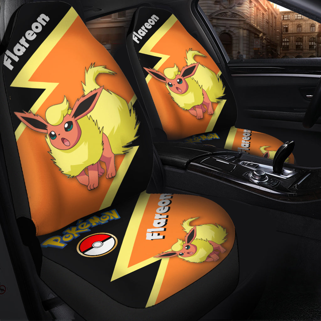 Flareon Pokemon Custom Car Seat Covers Decor Protectors Premium