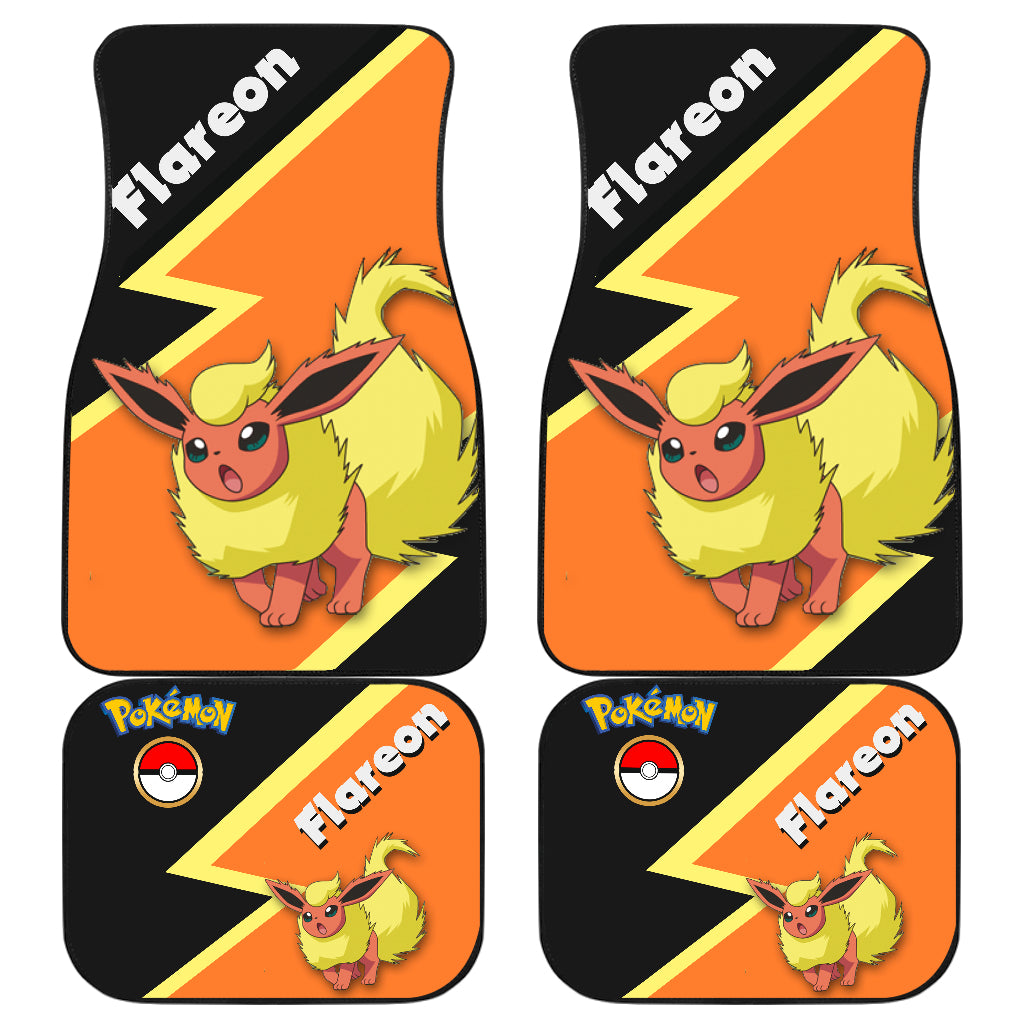 Flareon Car Accessories | Pokemon Floor Mats for Vehicles