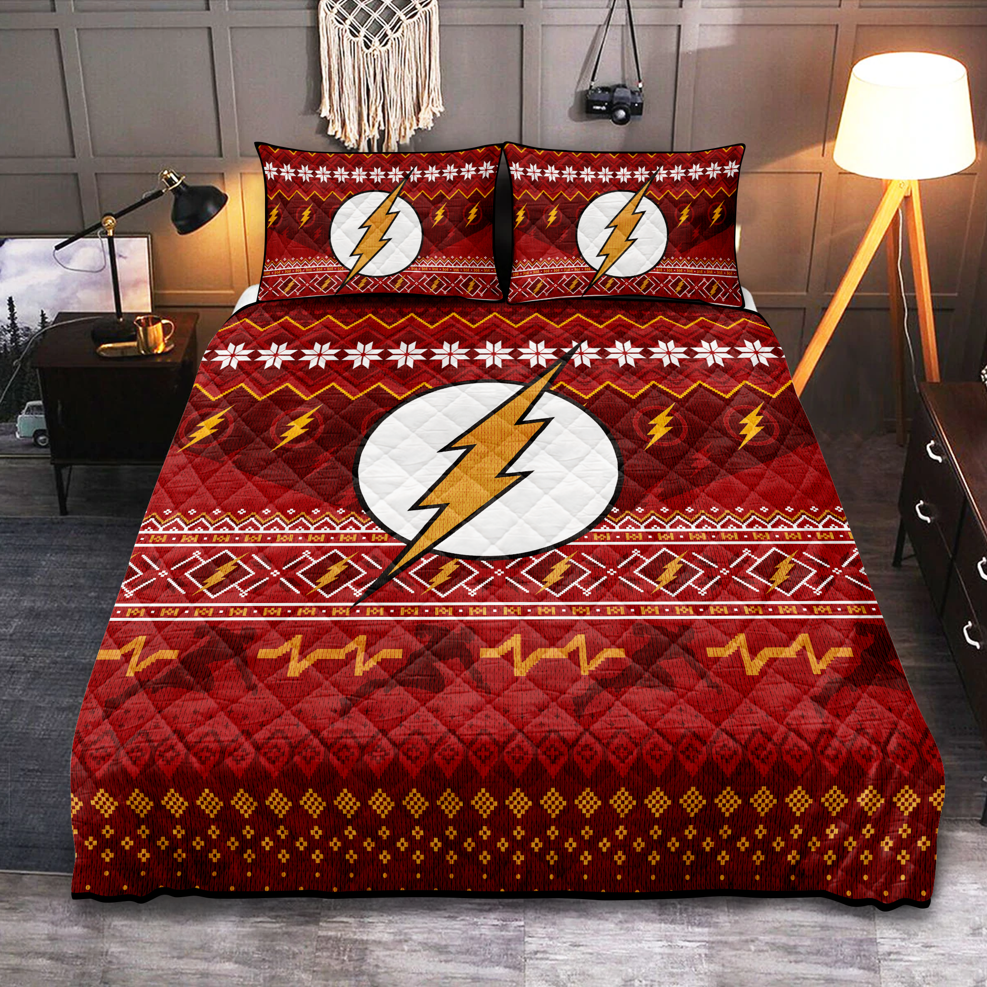 Christmas Flash Quilt Bed Sets for Cozy Holiday Decor