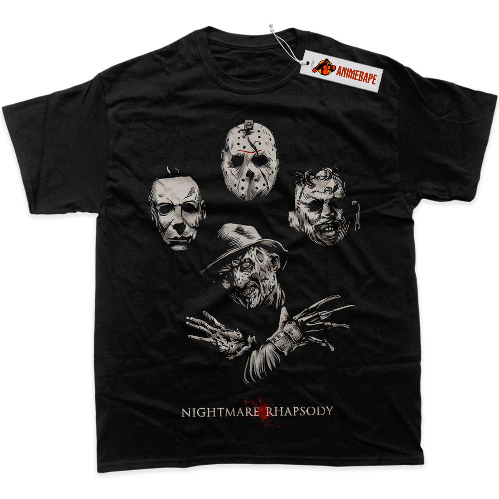 Horror Graphic T-Shirt - Freddy Krueger, Jason Voorhees, Michael