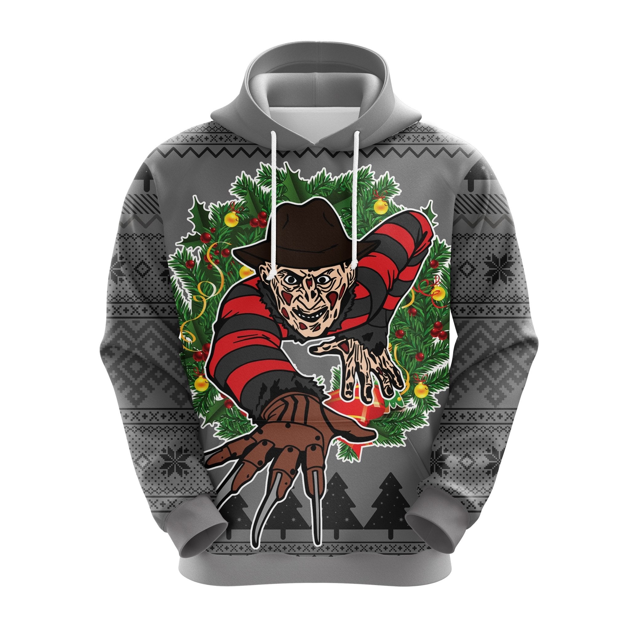 Freddy Krueger Ugly Christmas Hoodie Cute Gift for Thanksgiving