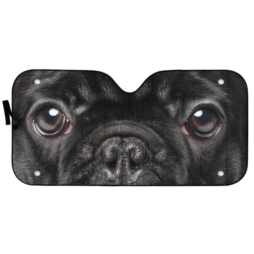 Custom French Bulldog Eyes Windshield Sun Shades Car Accessories