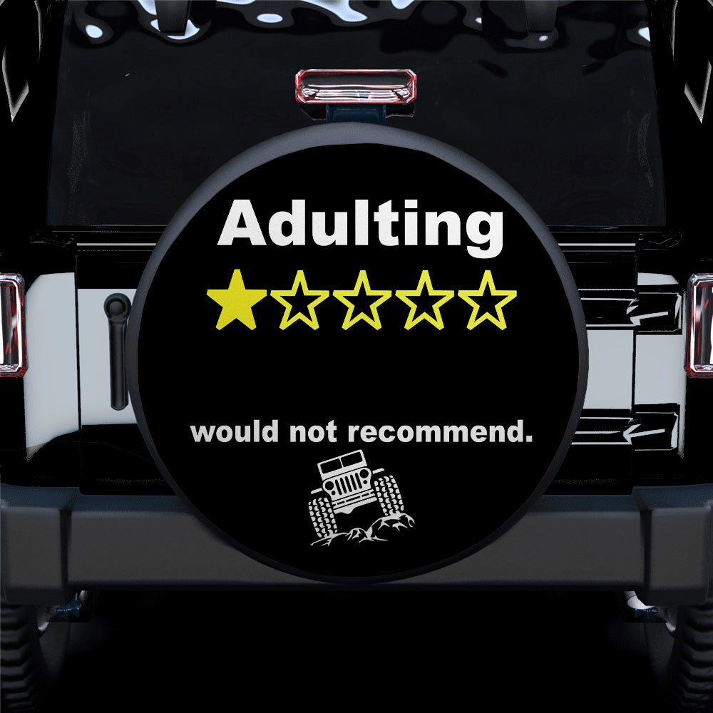 Funny Adulting Jeep Car Spare Tire Covers Gift for Campers