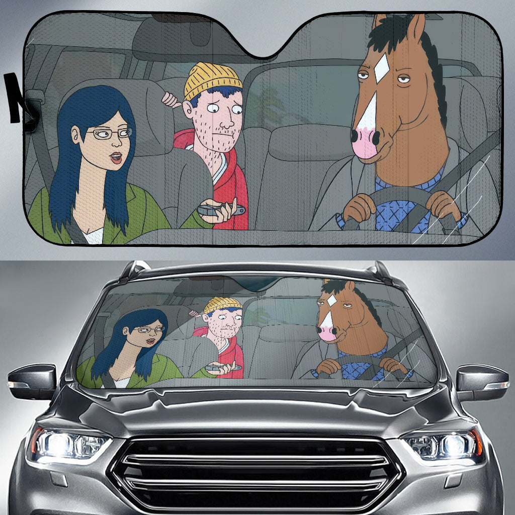 Bojack Horseman Funny Car Sunshades for Auto Protection
