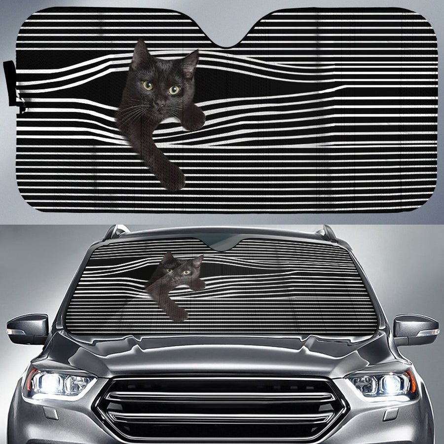 Humorous Cat Auto Sunshades for Car Windshield Protection