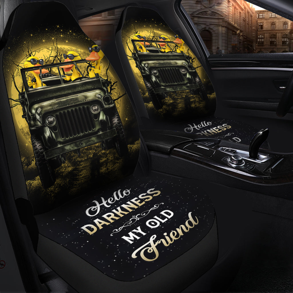 Funny Ducks Jeep Ride Halloween Car Seat Covers Premium Protectors