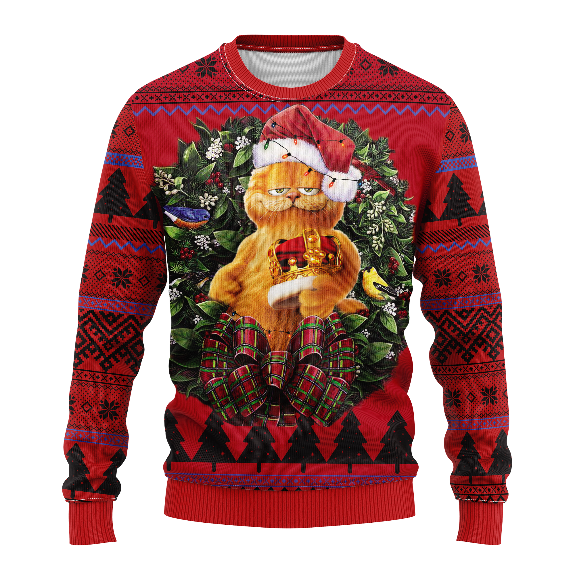 Funny Garfield Ugly Christmas Sweater for Thanksgiving Gift