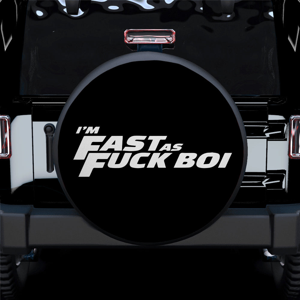 Funny Jeep Spare Tire Cover for Campers - Im Fast As Jeep Gift