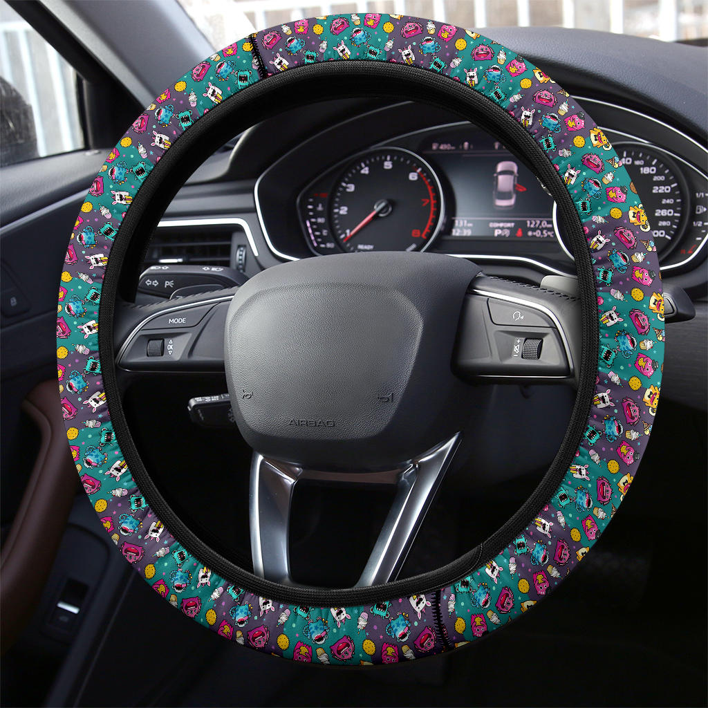 Funny Monsters Steering Wheel Cover for Cars - Premium Quality