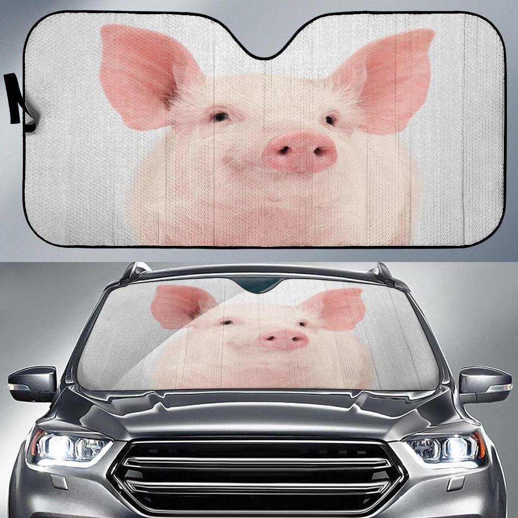 Funny Pig Car Sun Shades Windshield Accessories for Unique Gifts