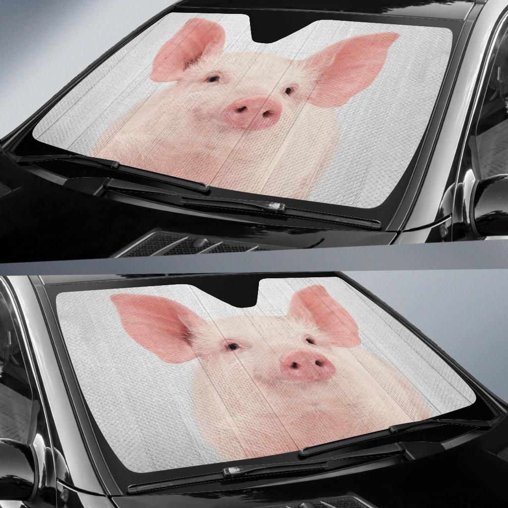 Funny Pig Car Sun Shades Windshield Accessories for Unique Gifts