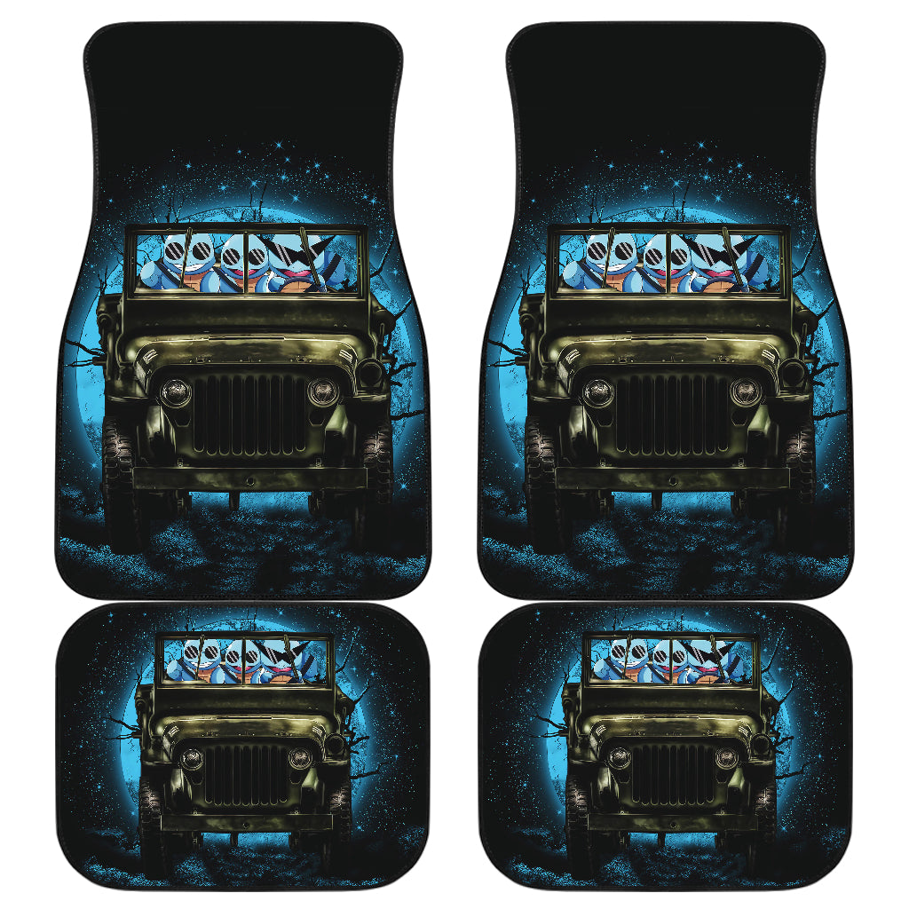 Funny Squirtle Pokemon Halloween Car Floor Mats for Jeep Accessories