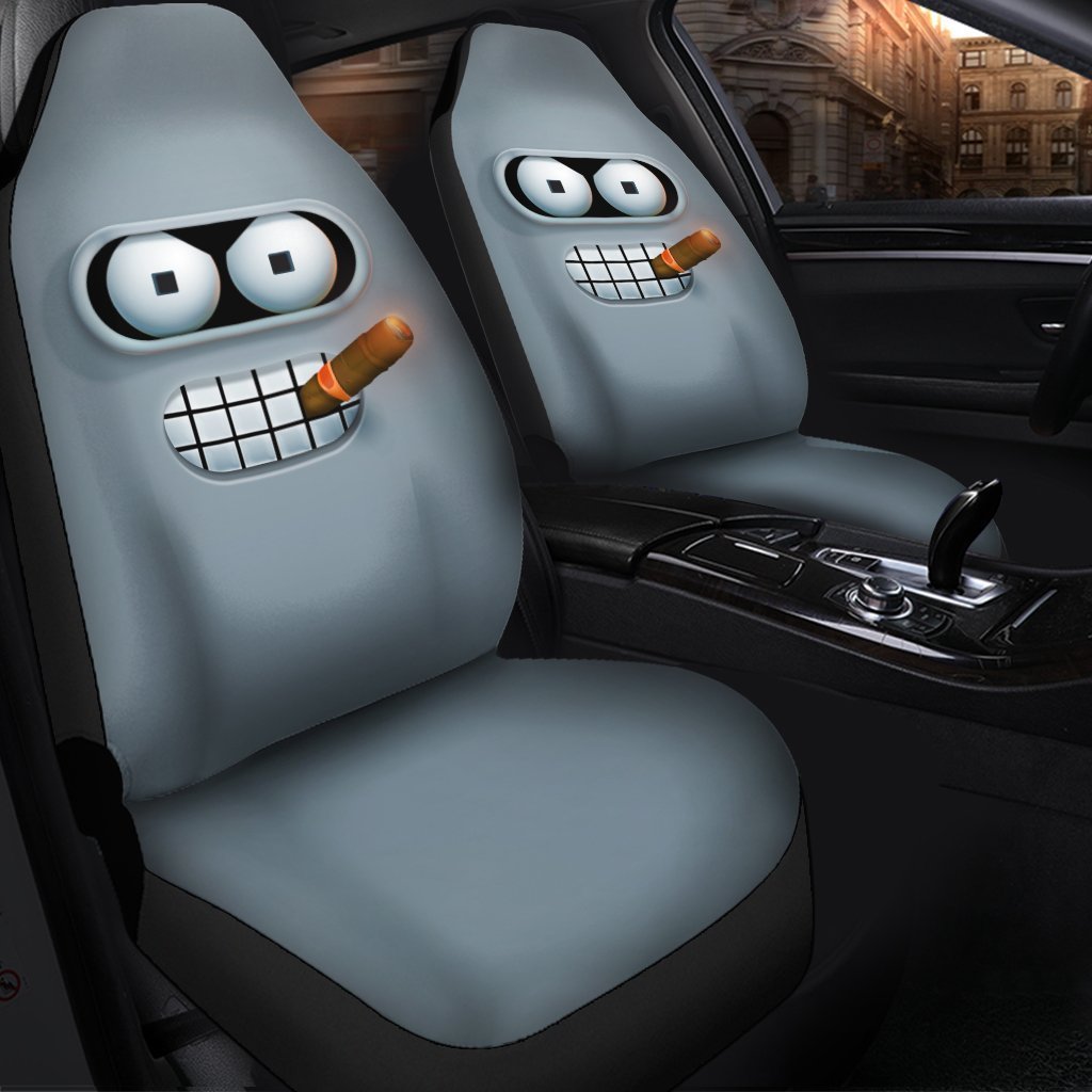 Futurama Bender Custom Car Seat Covers Protector Premium Decor