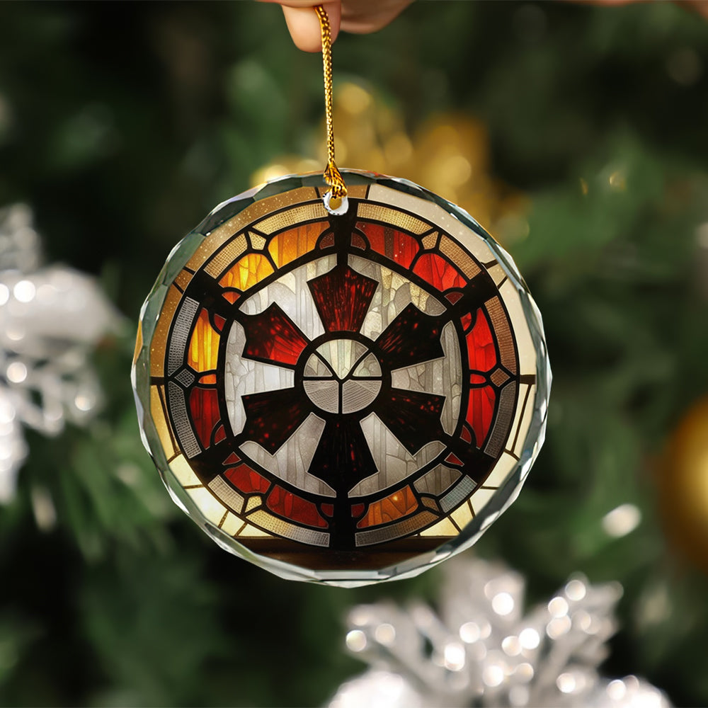 Galactic Empire Logo Christmas Ornament Stained Glass Gift
