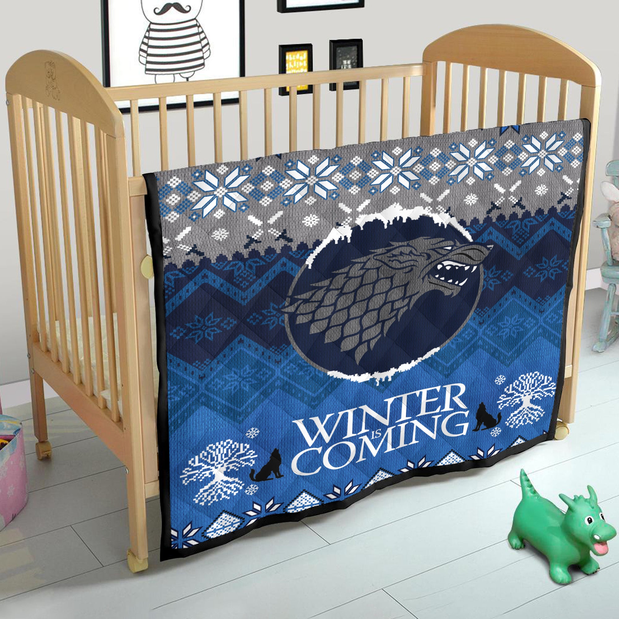 Game Of Thrones Stark Family Winter Is Coming Quilt Blanket