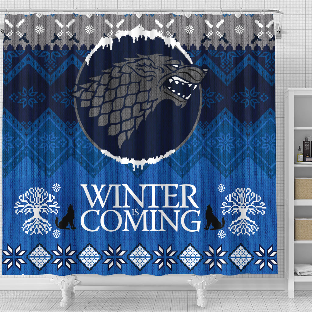 Game Of Thrones Stark Winter Is Coming Shower Curtain for Christmas