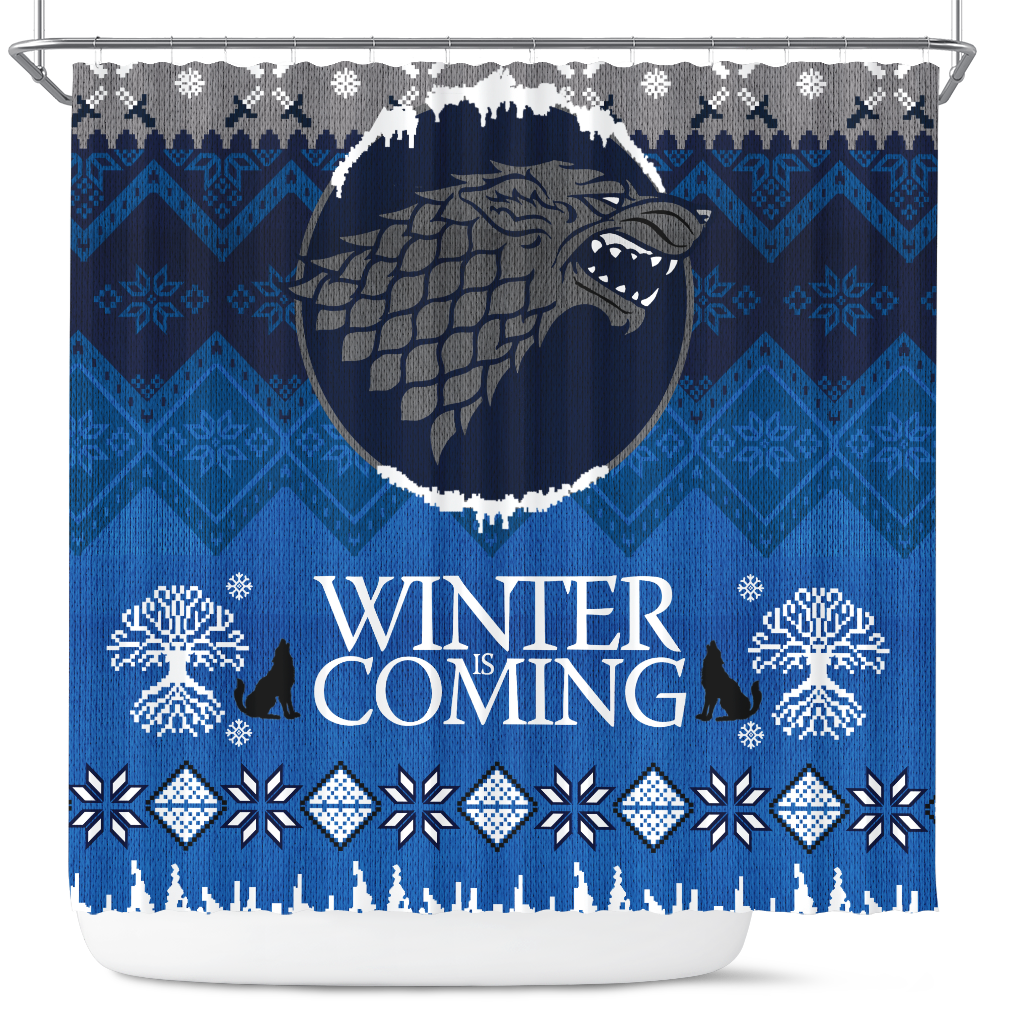 Game Of Thrones Stark Winter Is Coming Shower Curtain for Christmas