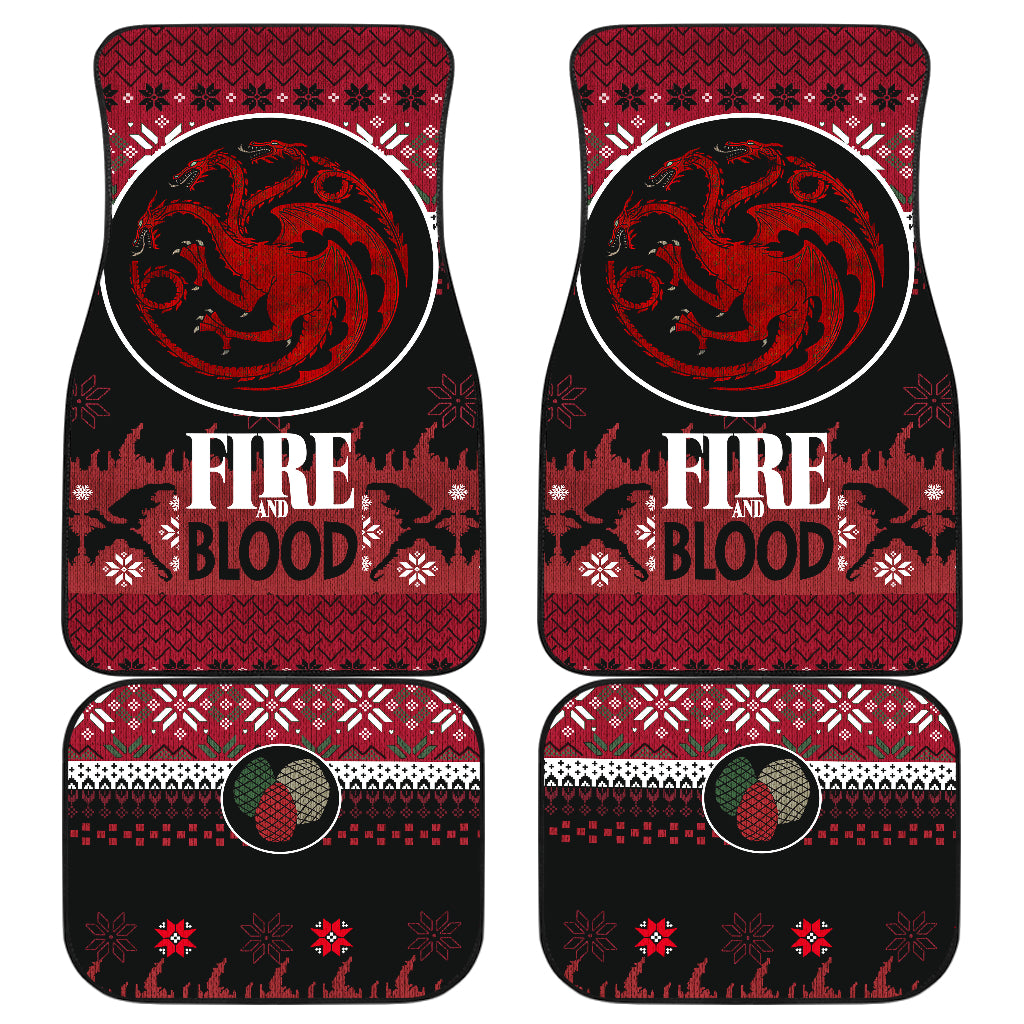 Targaryen Game Of Thrones Car Floor Mats - Car Accessories