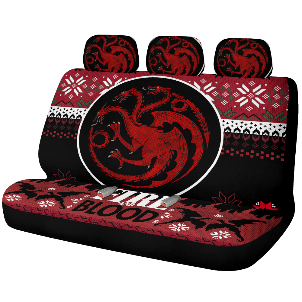 Targaryen Dragon Christmas Car Back Seat Covers Decorative Protectors