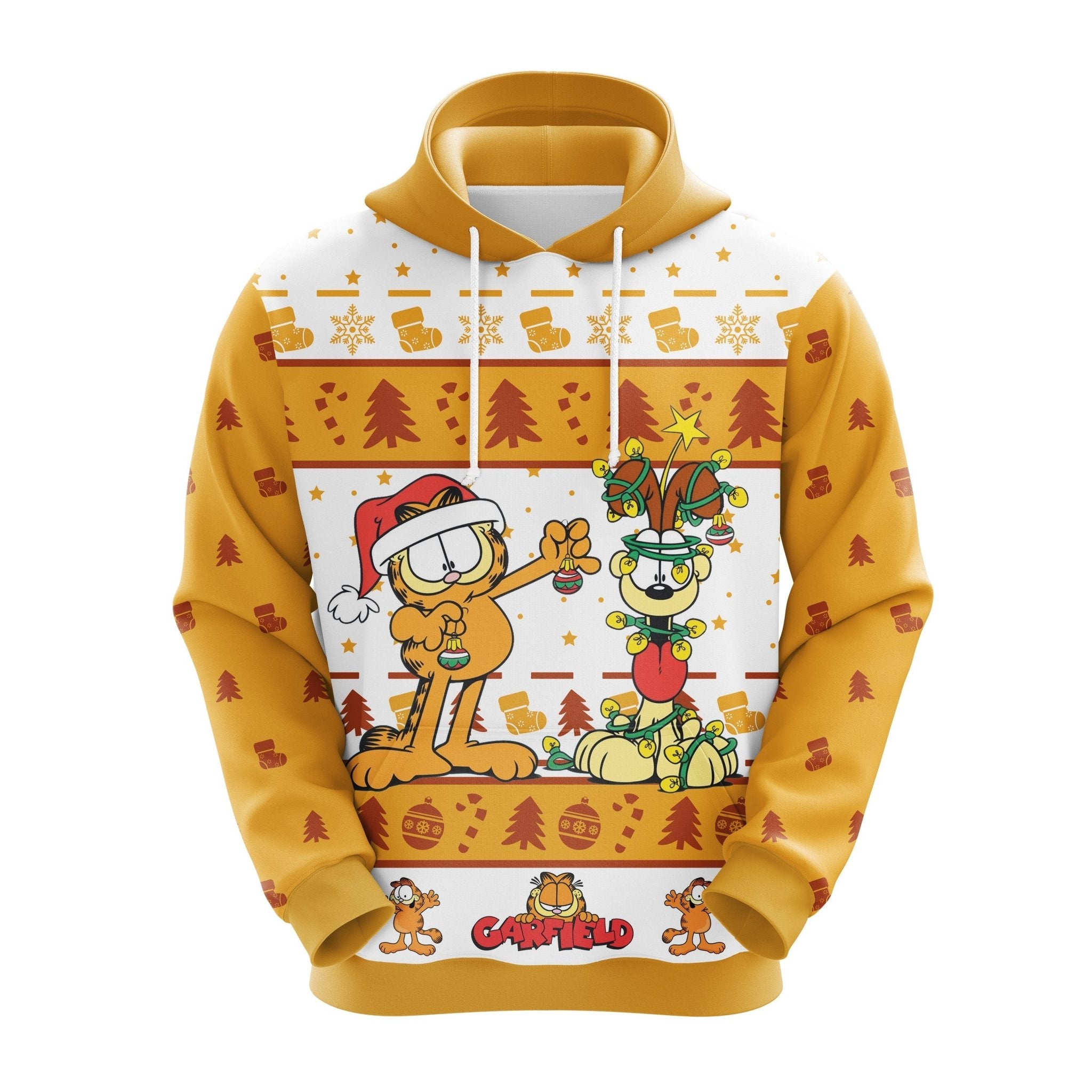 Garfield Christmas Hoodie Cute Noel Mc Ugly Sweater Gift Idea