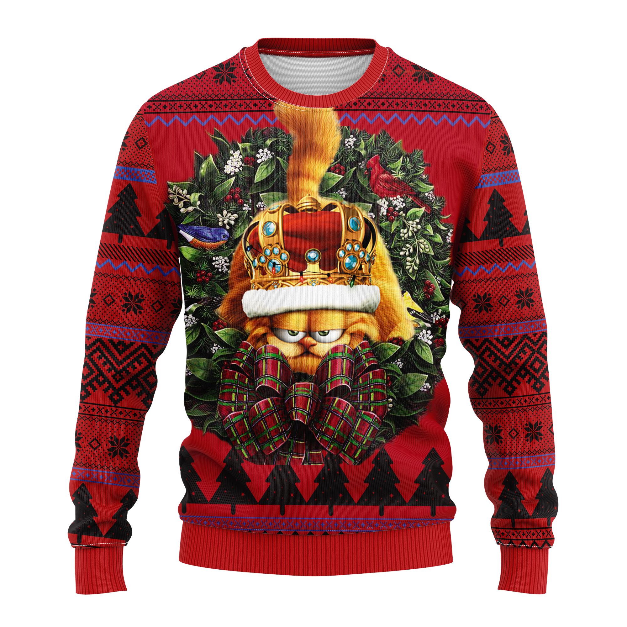 Garfield King Noel Ugly Christmas Sweater Thanksgiving Gift for Men