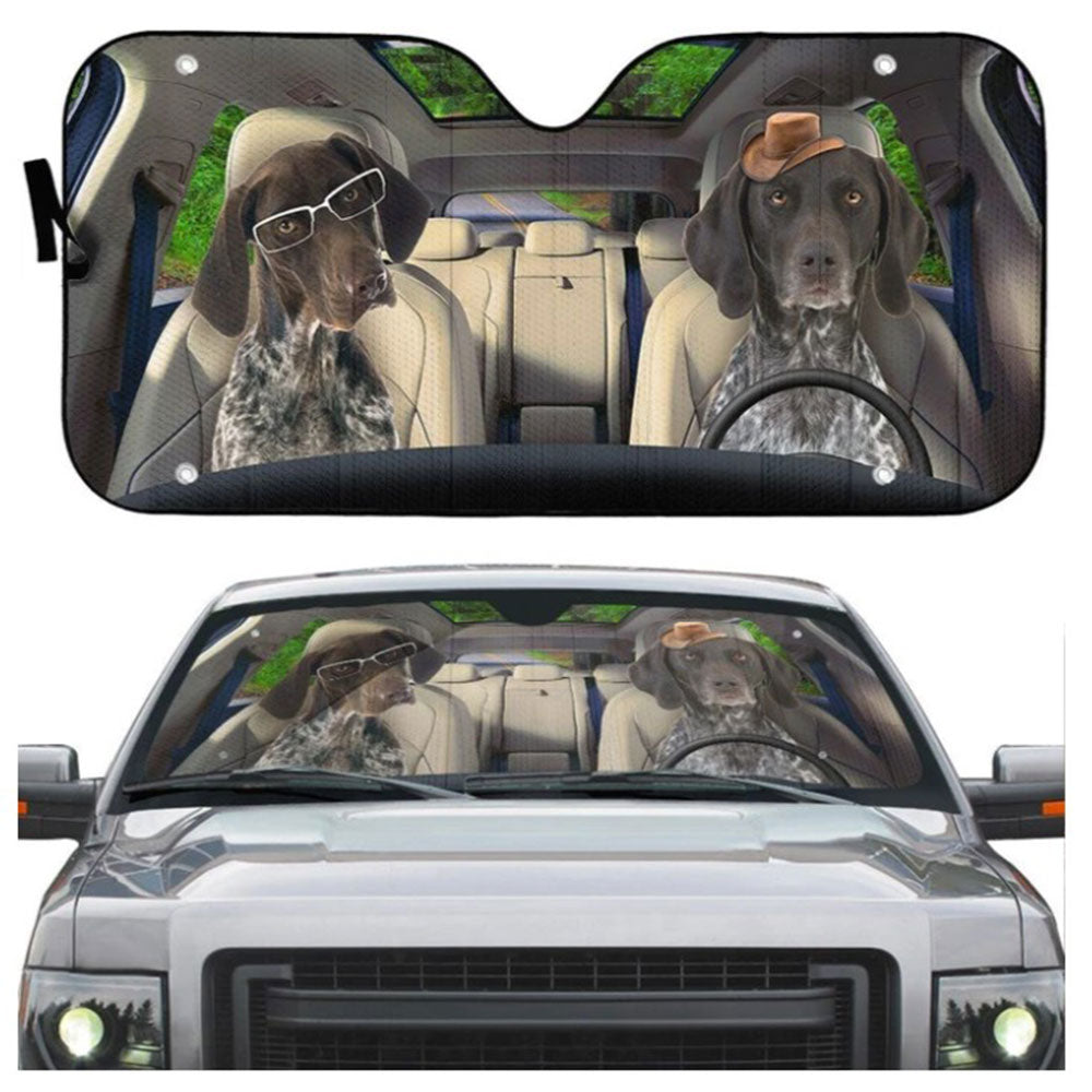 German Shorthaired Pointer Auto Sun Shades Car Windshield Accessories