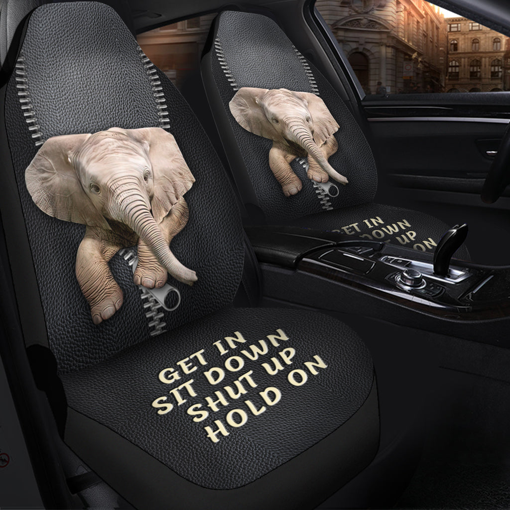 Premium Baby Elephant Custom Car Seat Covers - Decor Protectors