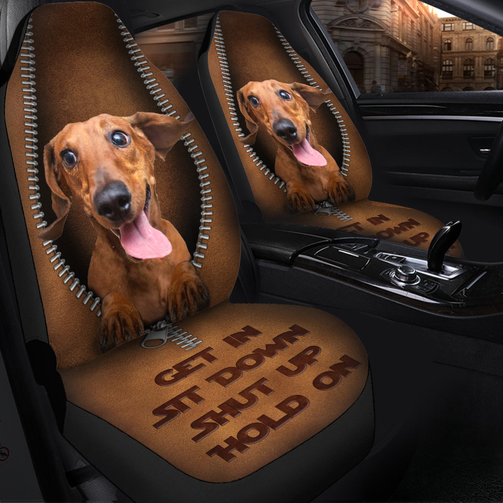 Dachshund Premium Custom Car Seat Covers – Decor Protectors Set