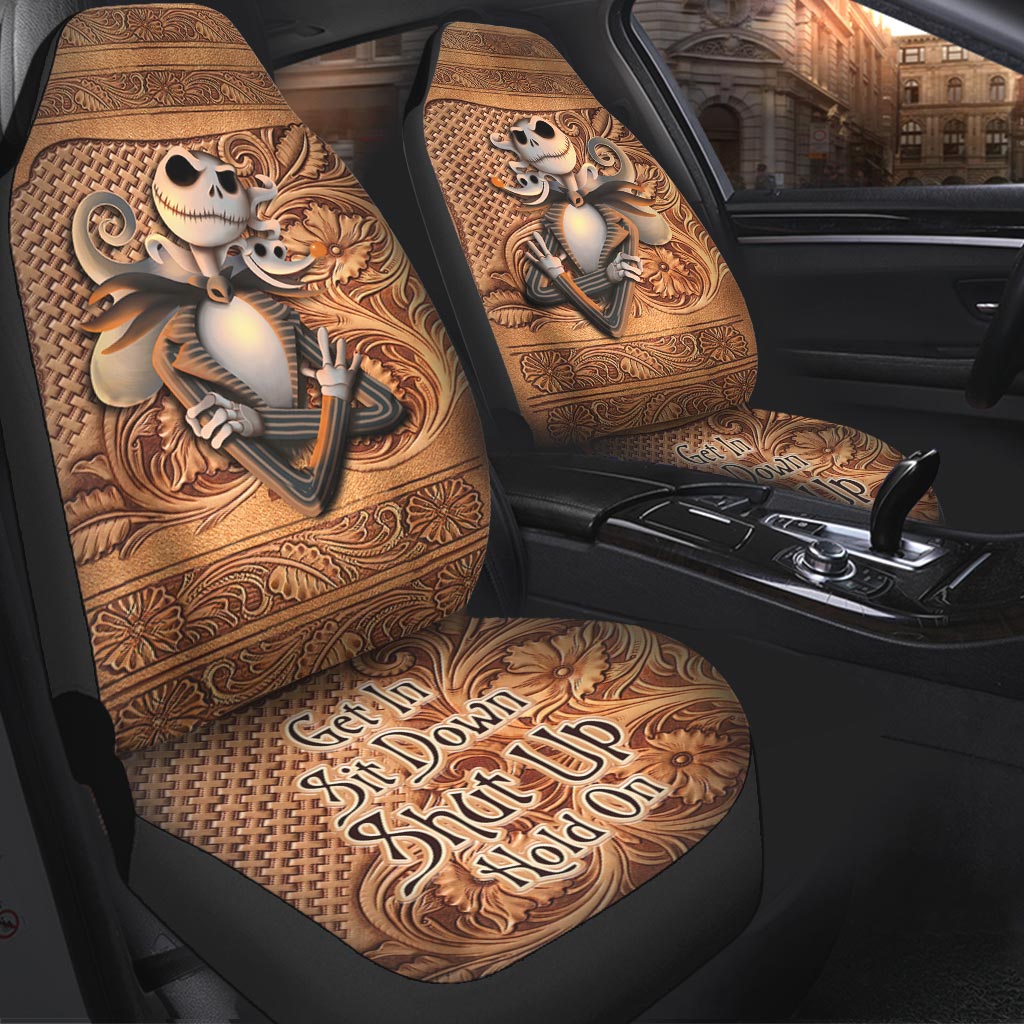 Jack Skellington Seat Covers - Get In Sit Down Shut Up Hold On