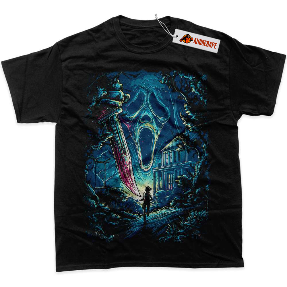 Scream Ghostface Halloween Horror Graphic T-Shirt, Mens/Female T-Shirt