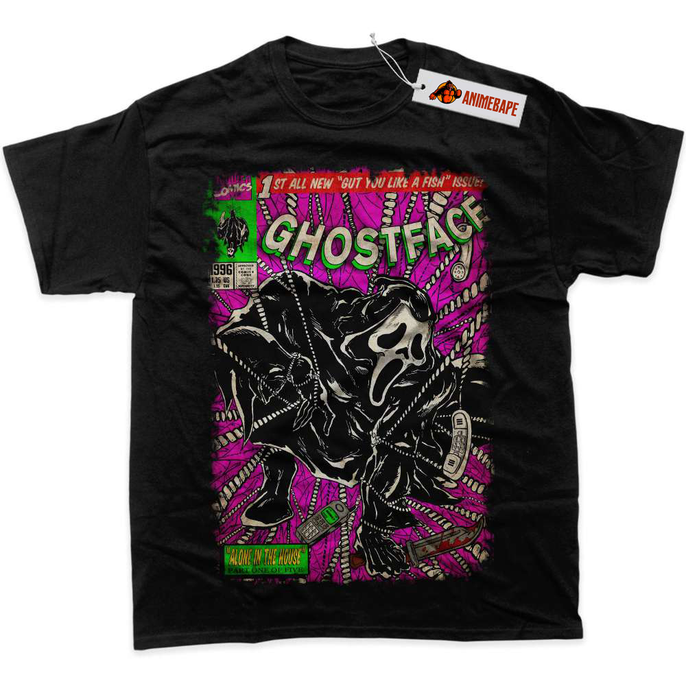 Ghostface Scream Halloween Horror Graphic T-Shirt for Fans