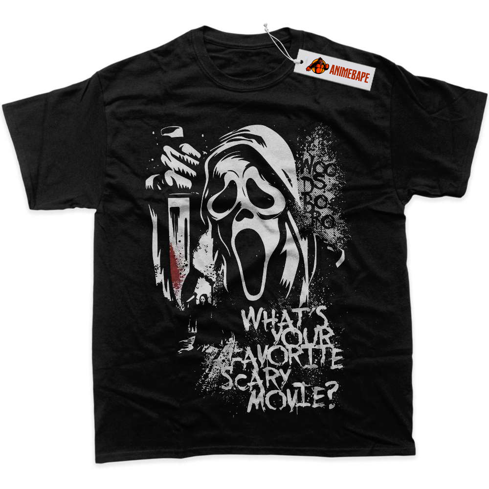Horror Graphic T-Shirt, Ghostface Scream Halloween Shirt 98