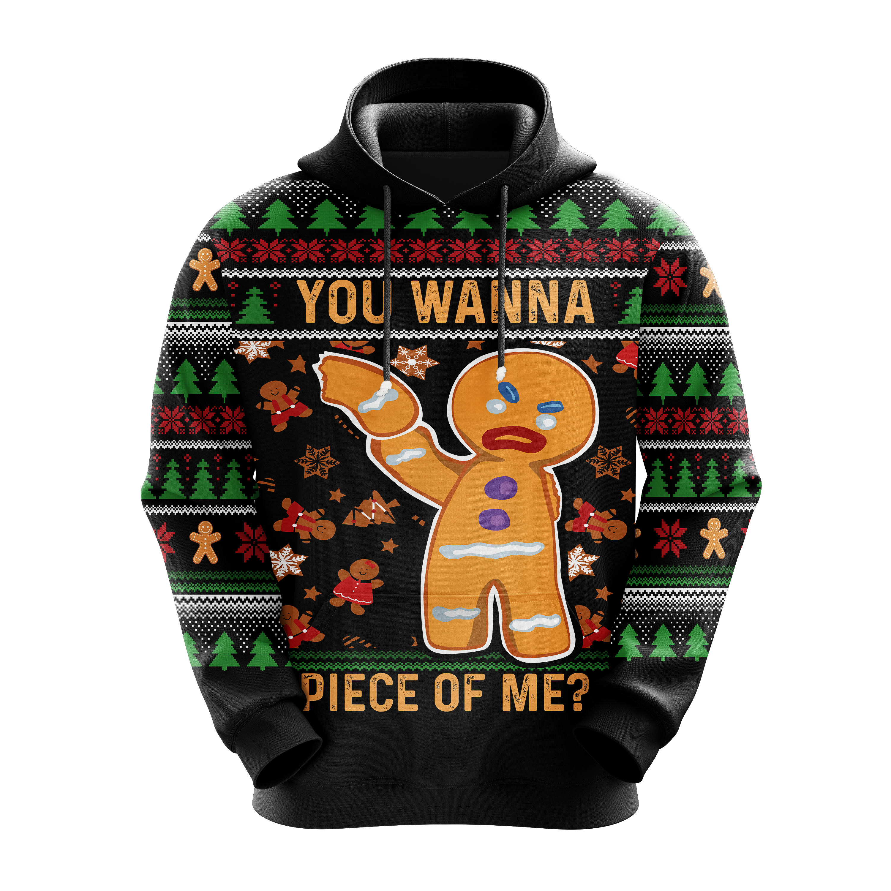 Gingerbread Man Christmas Hoodie Amazing Gift Idea for Holidays