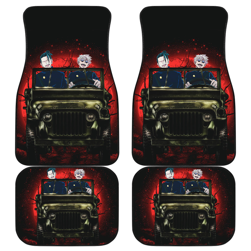 Gojo Geto Jujutsu Kaisen Anime Jeep Halloween Funny Car Floor Mats Decorative Car Accessories