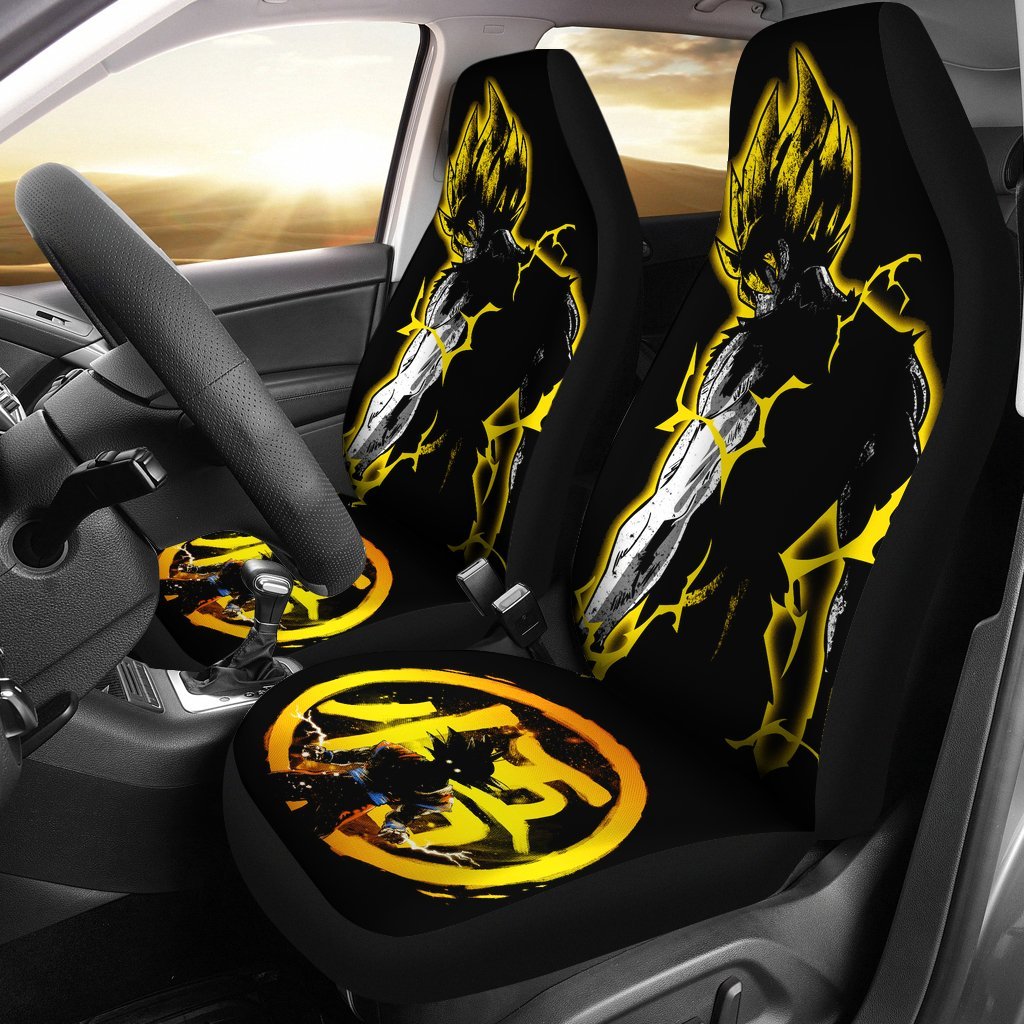 Goku Dragon Ball Premium Custom Car Seat Covers Protector Set
