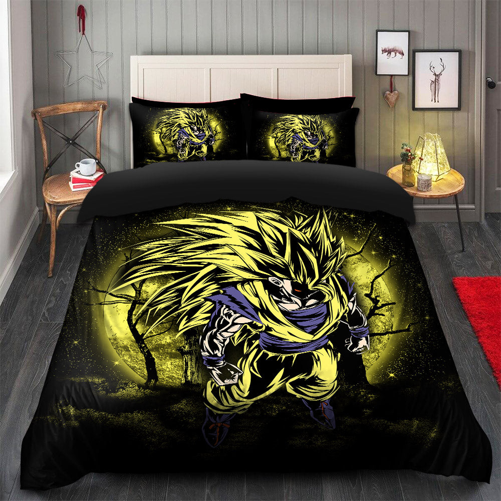 Goku Super Saiyan 3 Dragon Ball Bedding Set with Duvet Cover & 2
