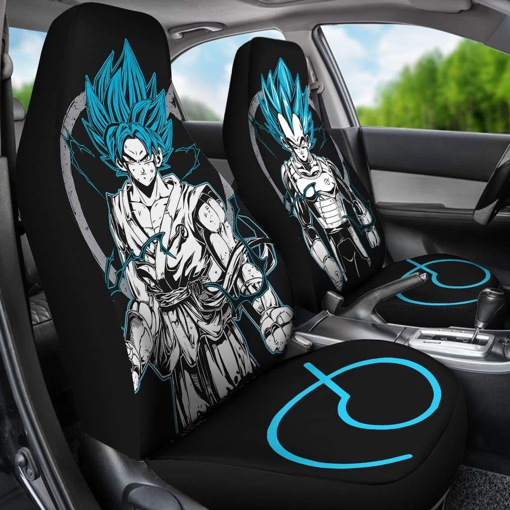 Goku Vegeta Blue Premium Custom Car Seat Covers Protectors