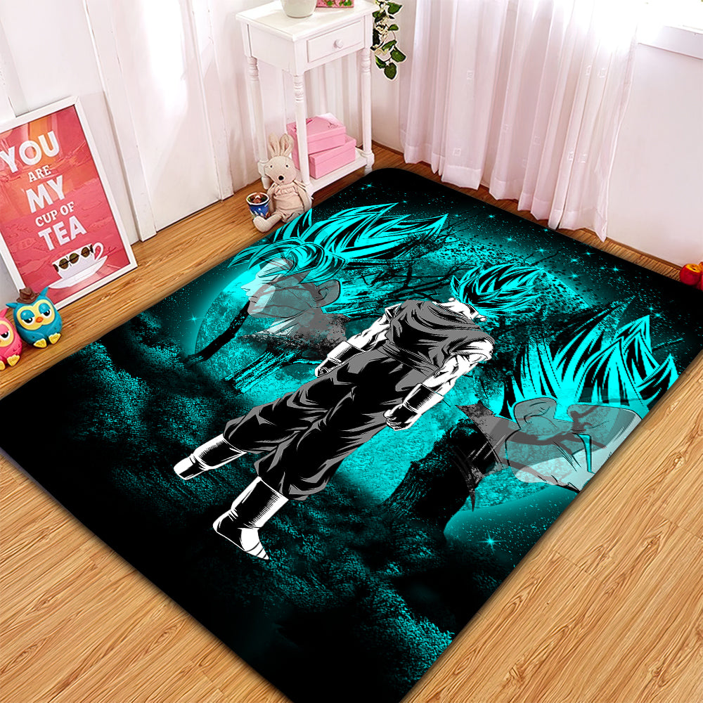 Goku Vegeta Vegito Blue Area Rug for Home Room Decor