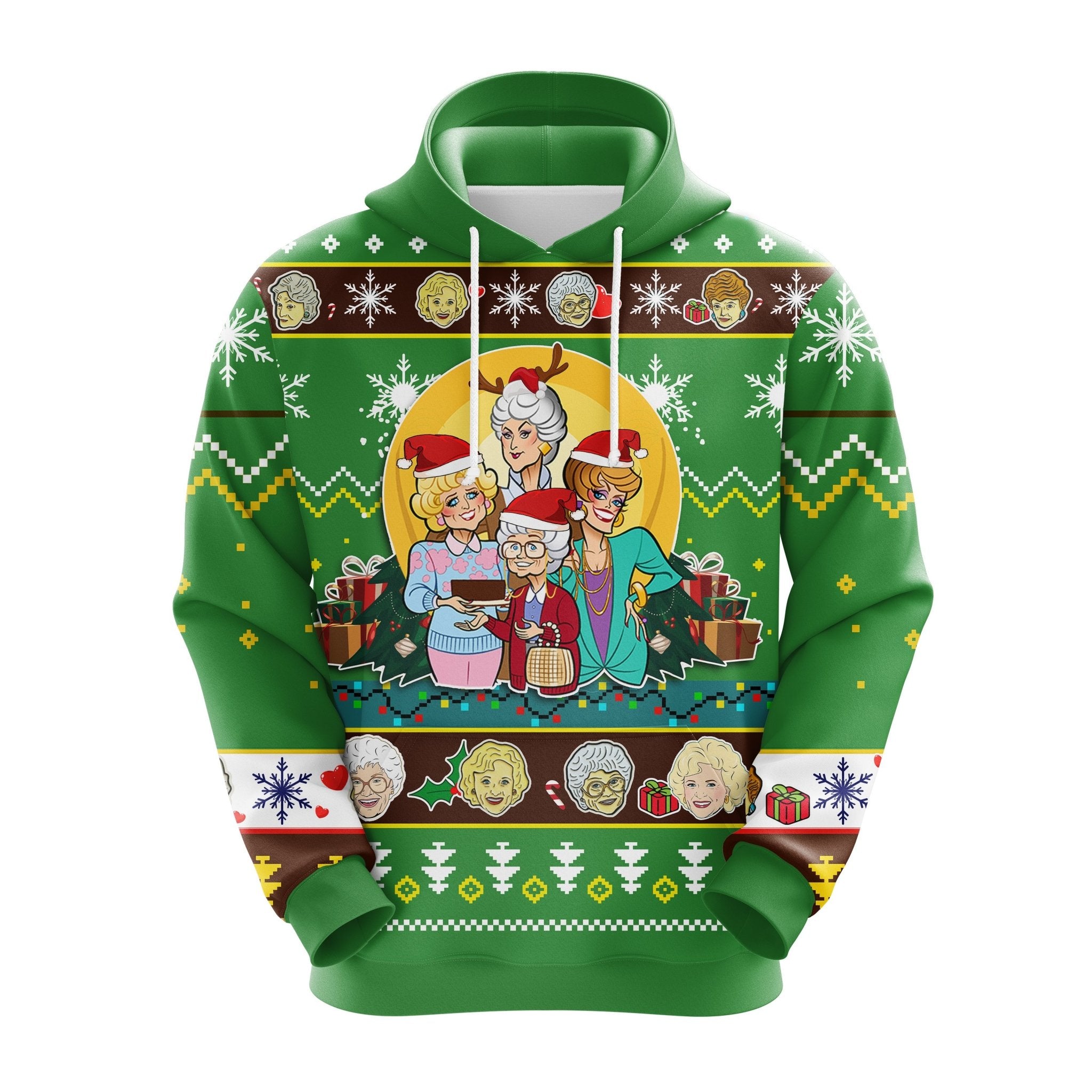 Golden Girls Christmas Hoodie - Ugly Sweater Gift Idea for