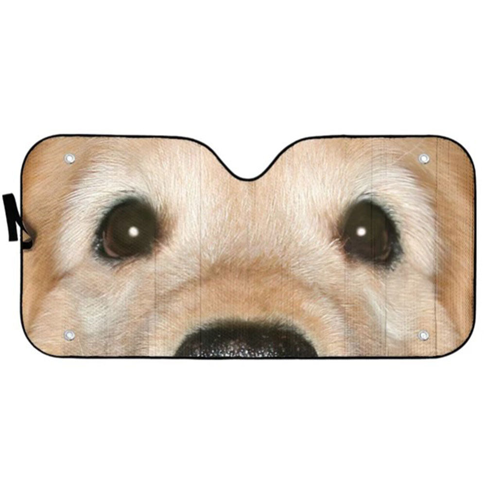 Custom Golden Retriever Eyes Auto Sun Shades Windshield Accessories