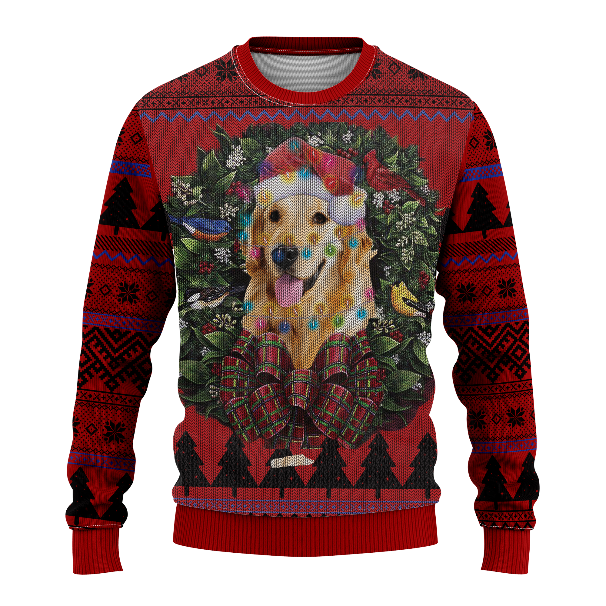 Golden Retriever Ugly Christmas Sweater for Thanksgiving Gift