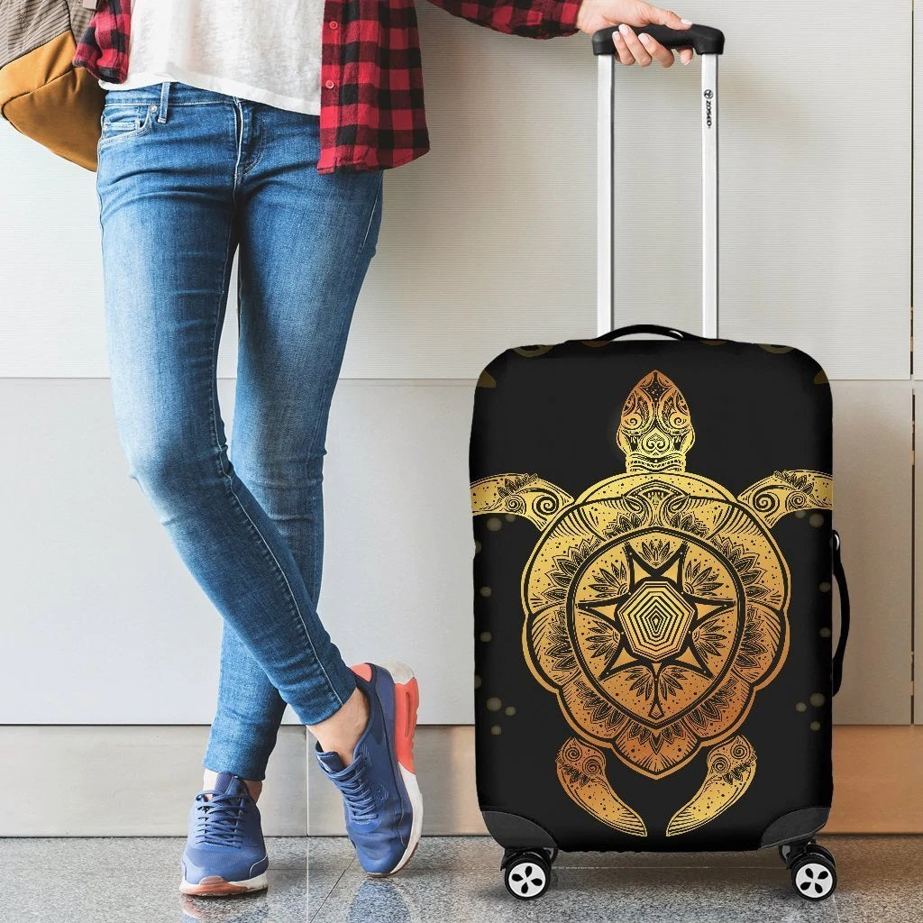 Chameleon Pattern Print Luggage Cover Protector
