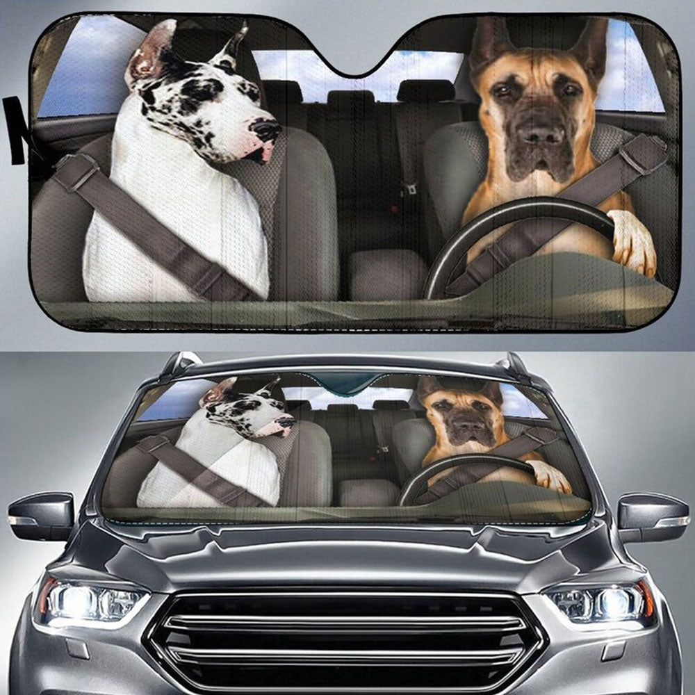 Great Dane Windshield Sun Shades Auto Accessories Dog Decor Gift