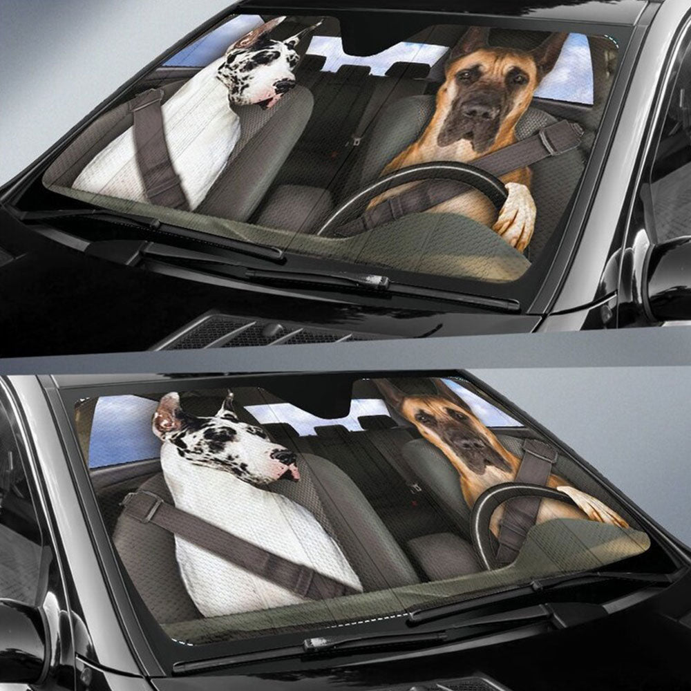 Great Dane Windshield Sun Shades Auto Accessories Dog Decor Gift
