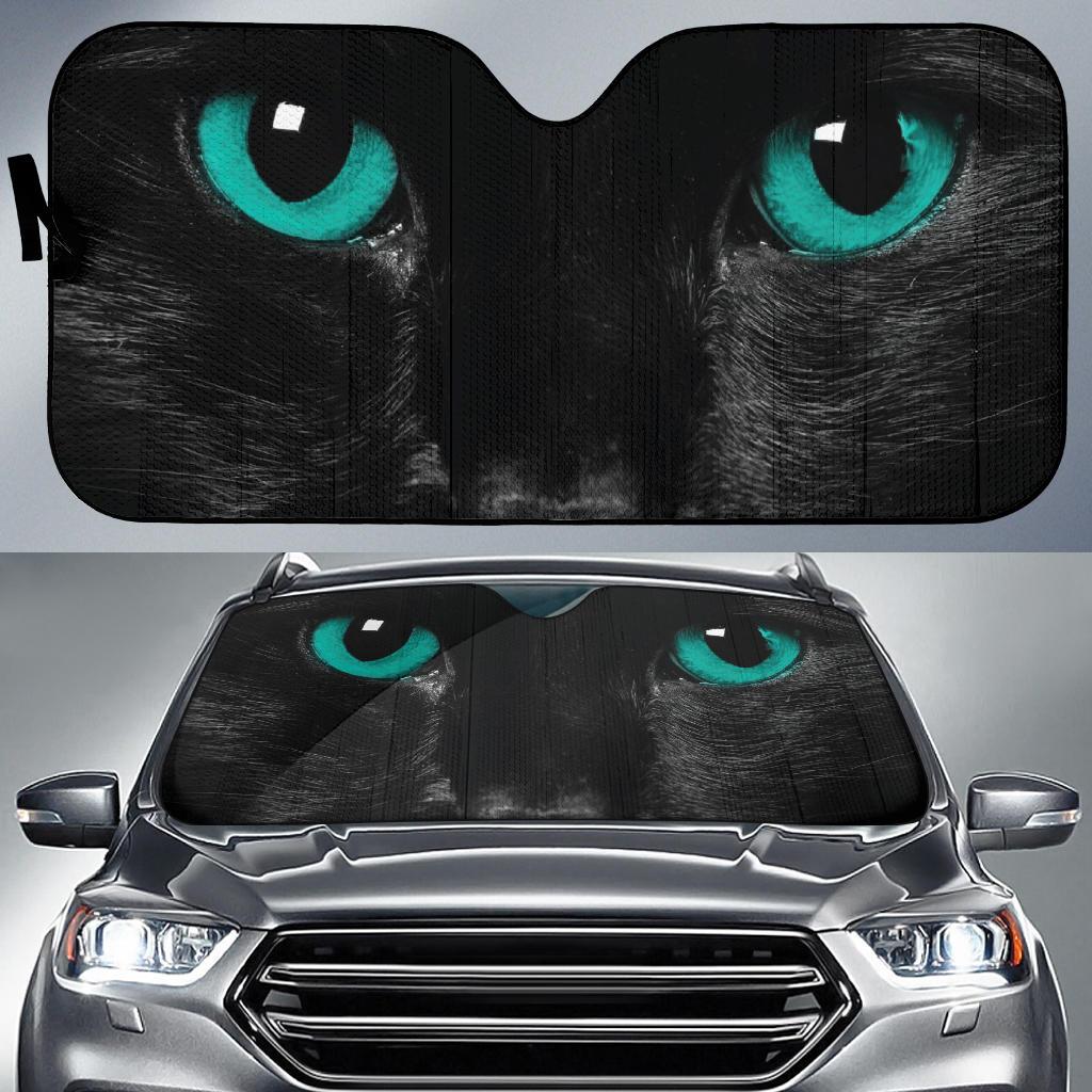 Green Cat Eyes Windshield Sun Shades Car Accessories Gift