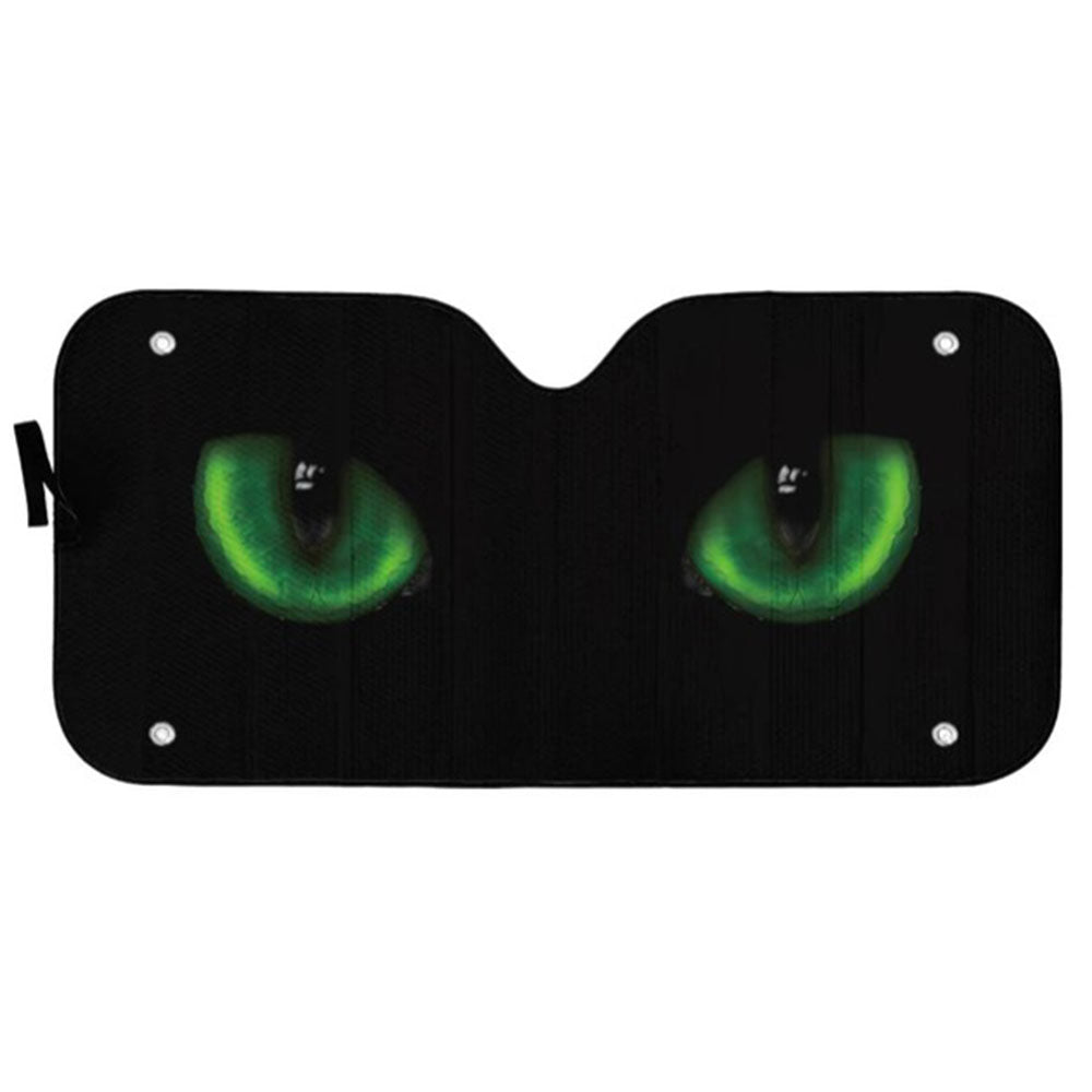 Custom Black Cat Eyes Car Sun Shades Windshield Accessories Decor Gift