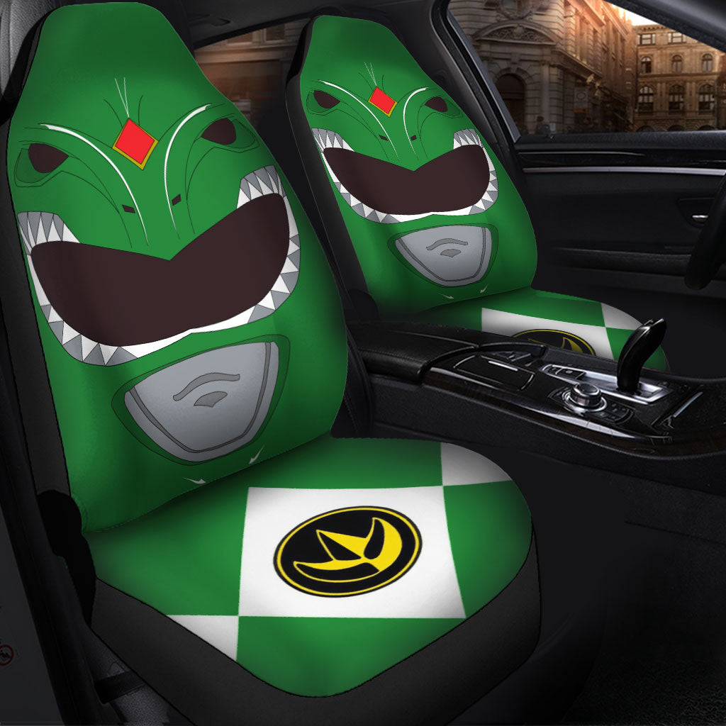 Mighty Morphin Power Rangers Green Premium Custom Car Seat Covers